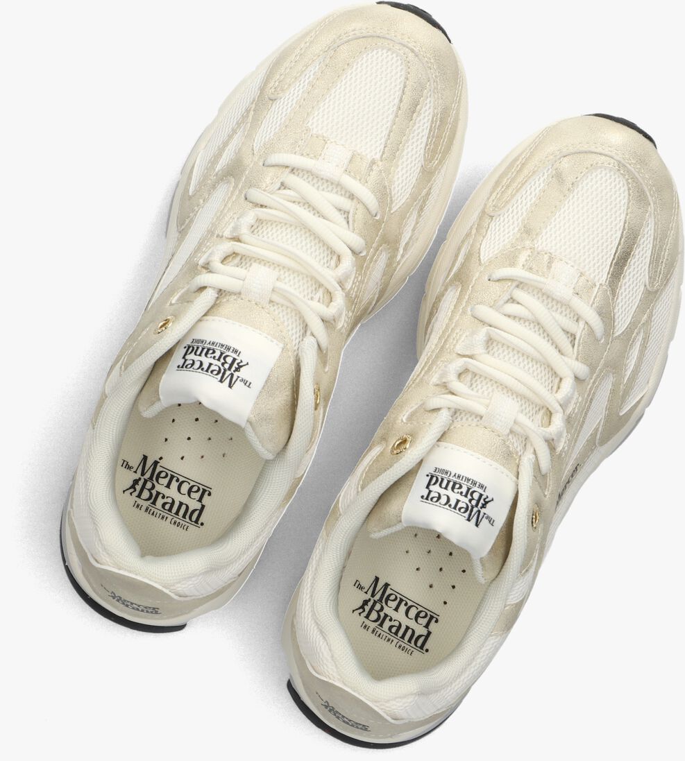 beige mercer amsterdam lage sneakers the re-run metallic