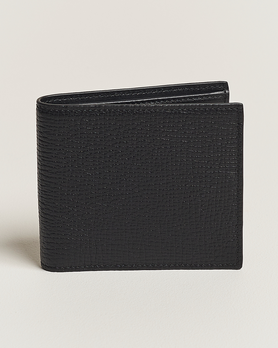 Smythson Ludlow 6 Card Wallet Black