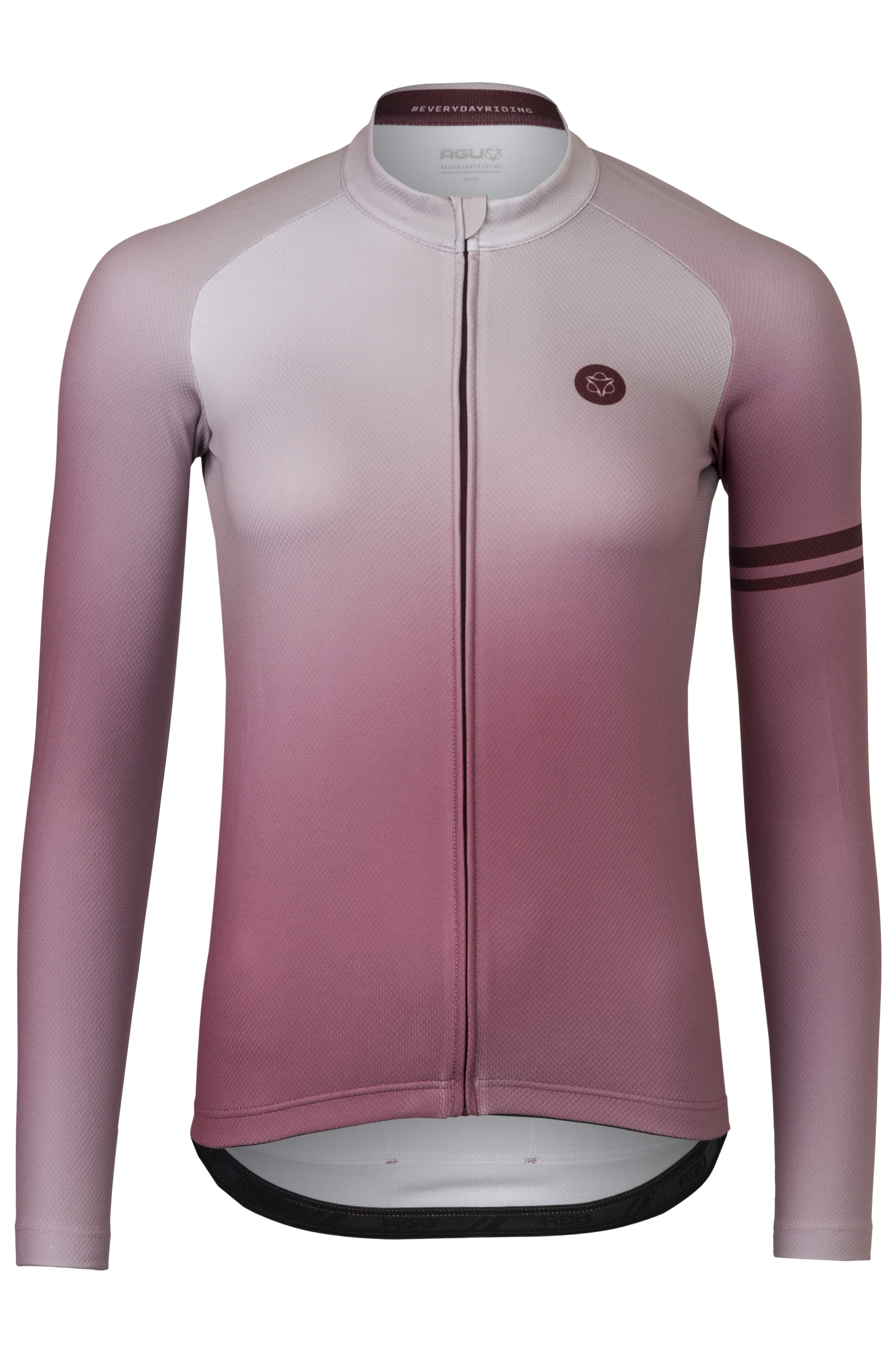 AGU Essential Gradient dames lange mouw fietsshirt - Pink