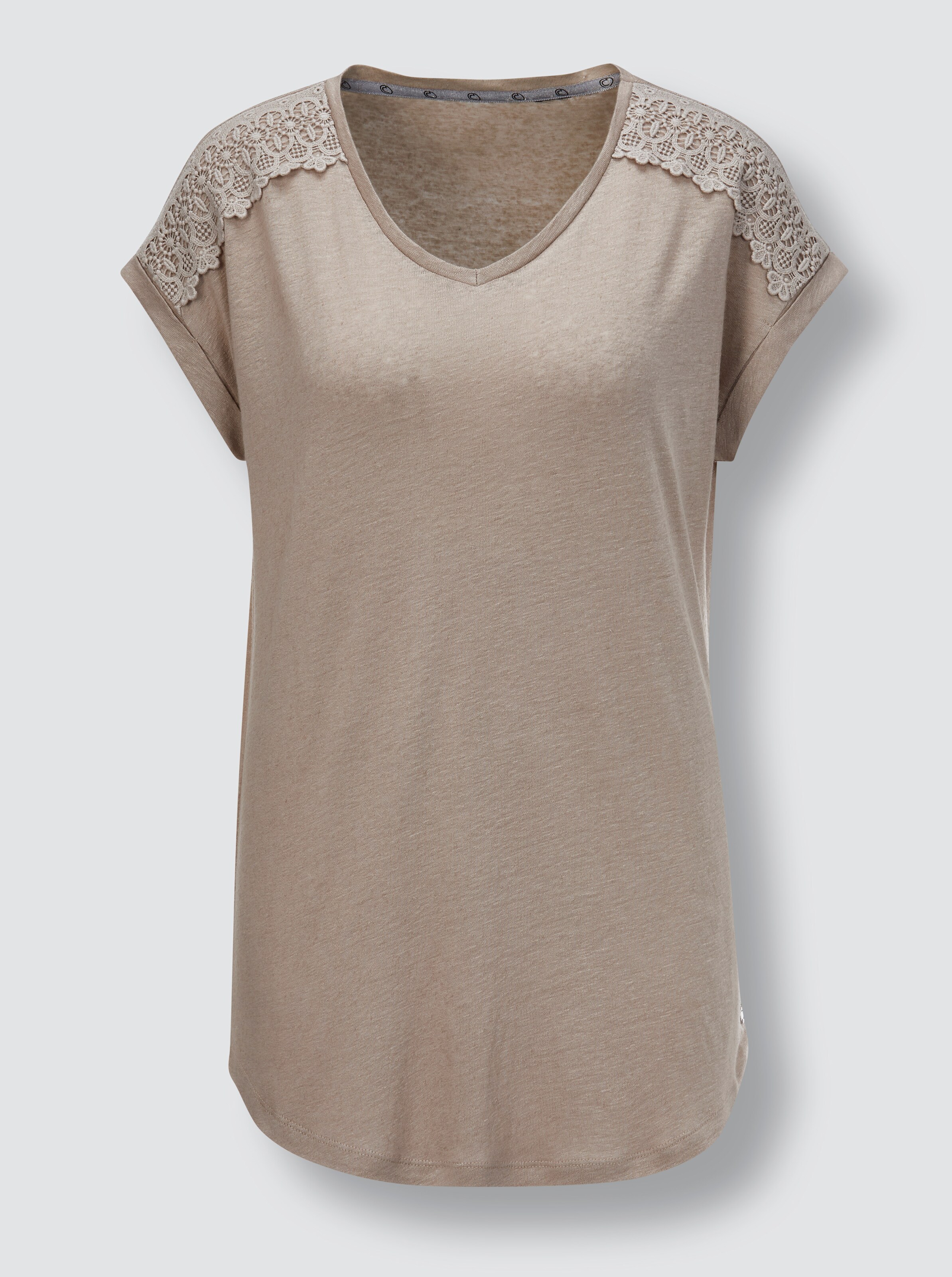 Leinen-Viskose-Shirt