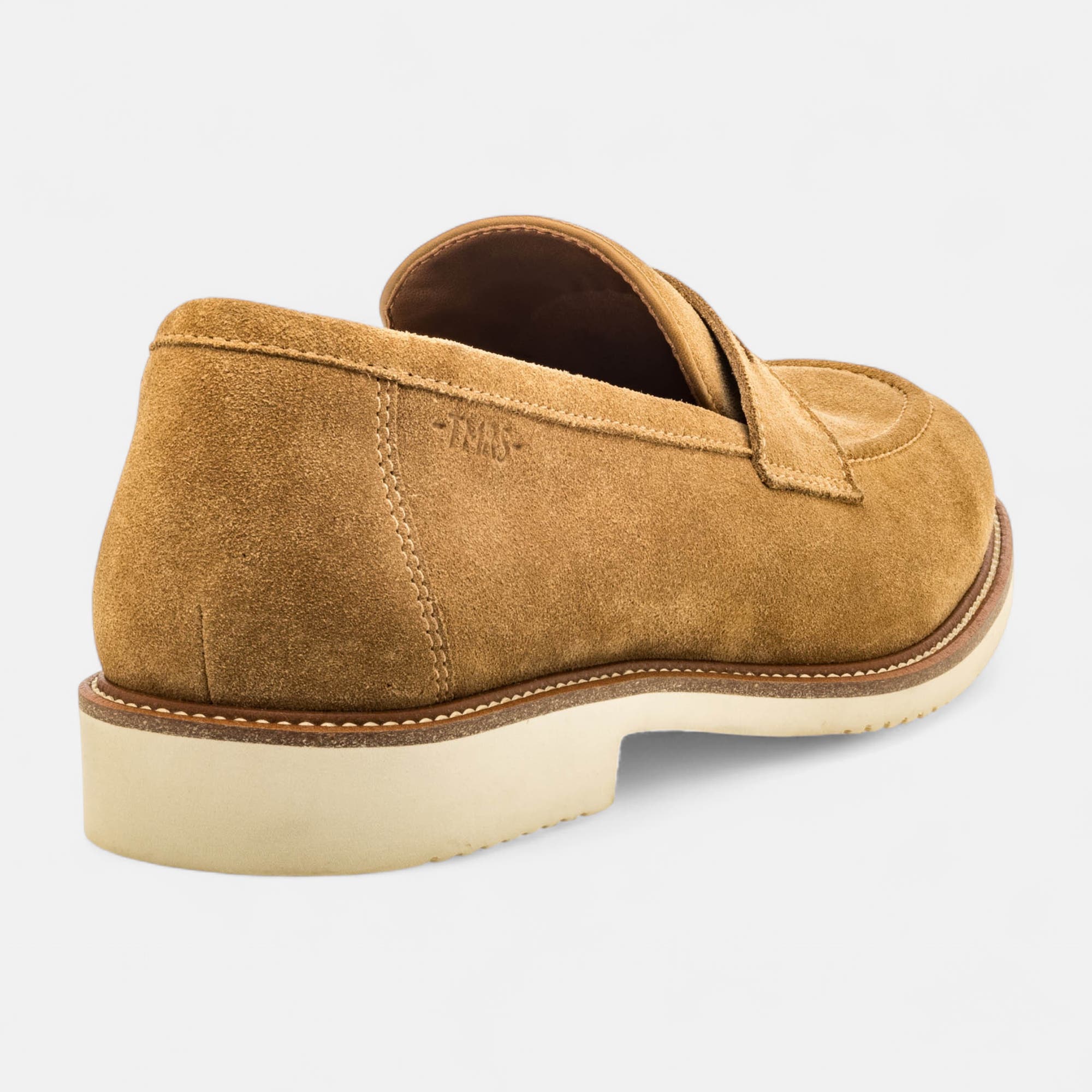 Mocassins Homme en cuir beige