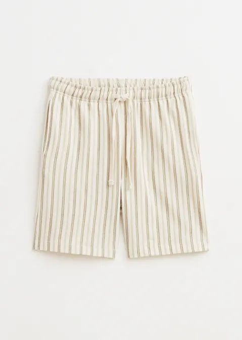 Korte broek met strepen off-white (WIT.O)