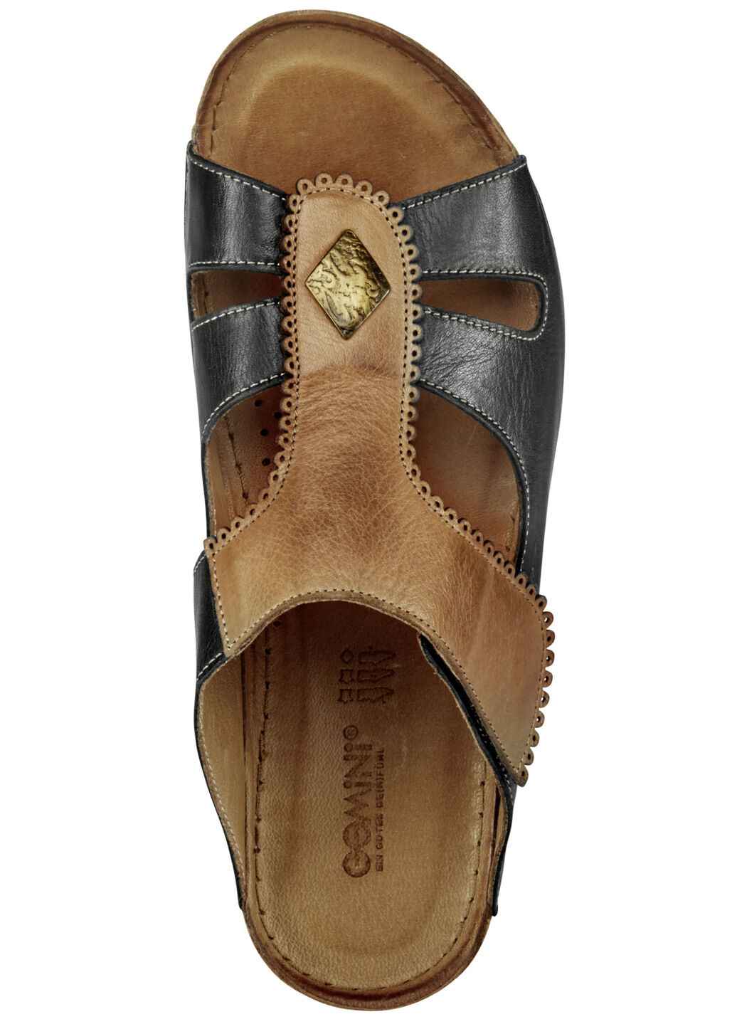 Gemini Pantolette mit verstellbarer Klettspange