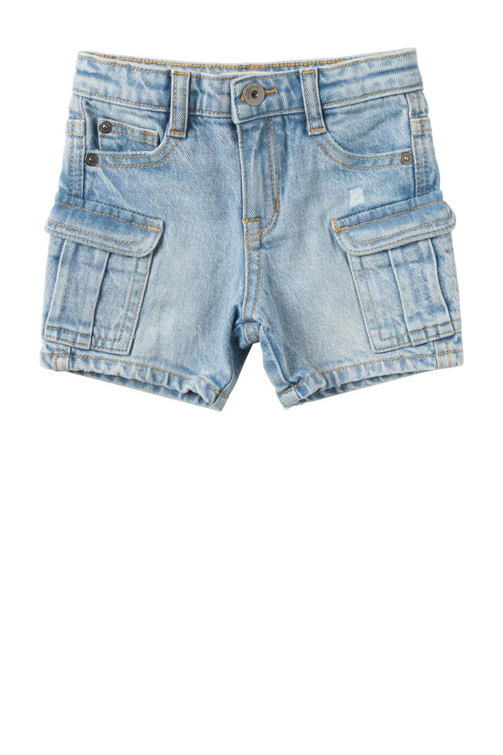 Your Wishes regular fit cargo short Parry denim light blue