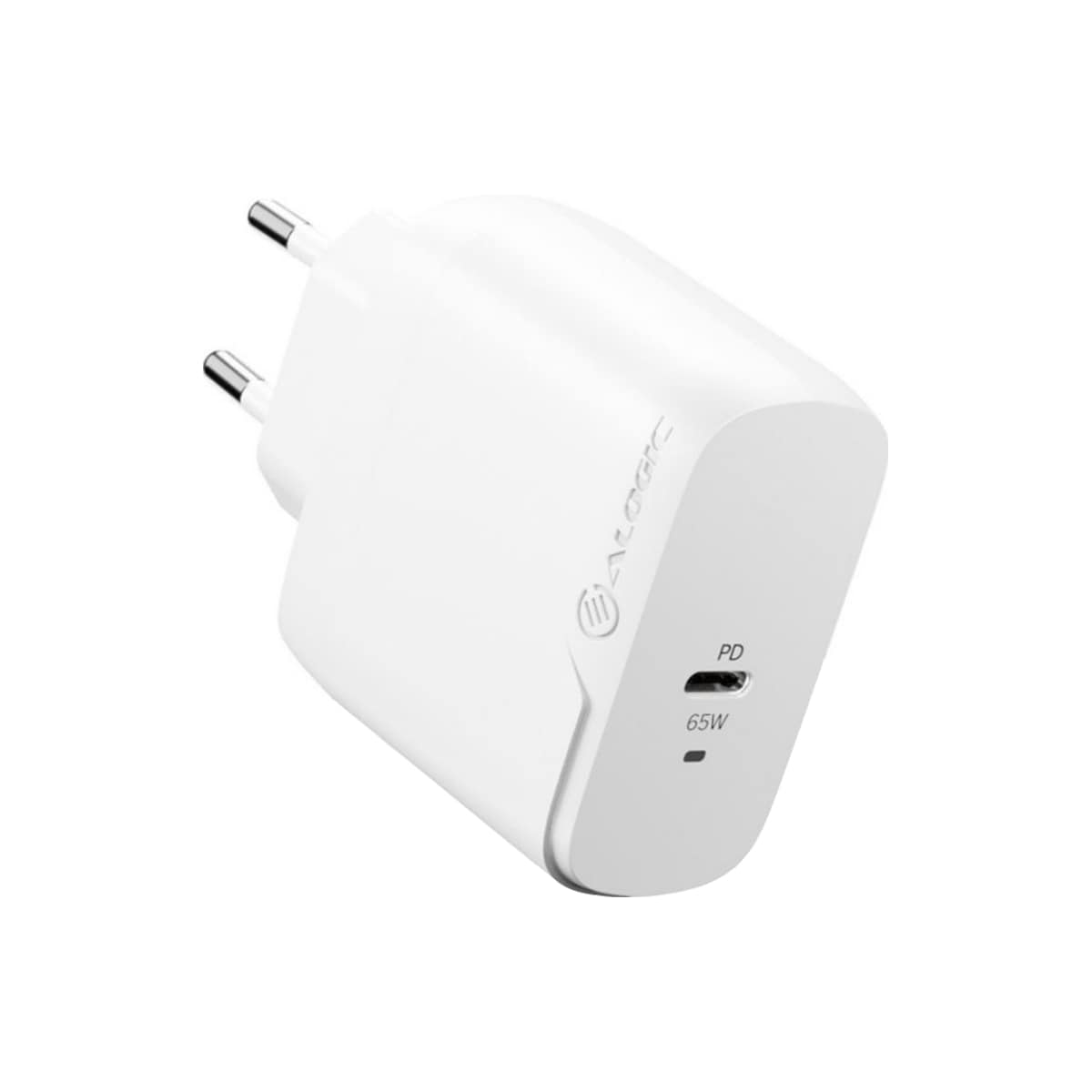 ALOGIC Rapid Power 65W GaN vegglader + 2m USB-C-kabel (hvit)