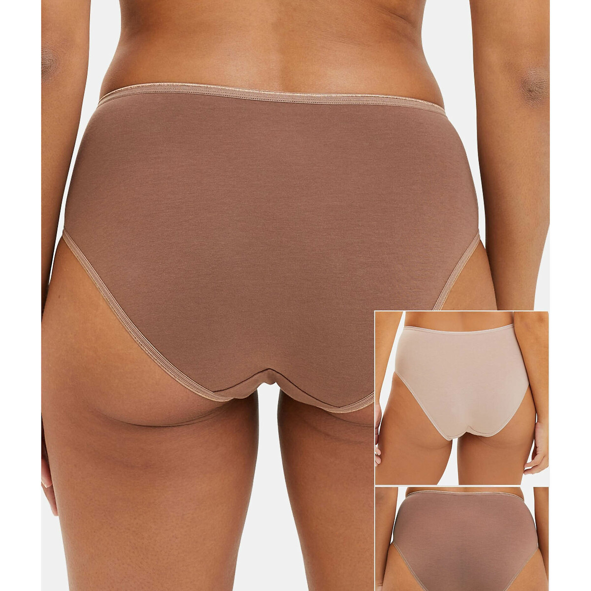 SEM COMPLEXOS<br>Conjunto de 3 cuecas Simply Organic Cotton