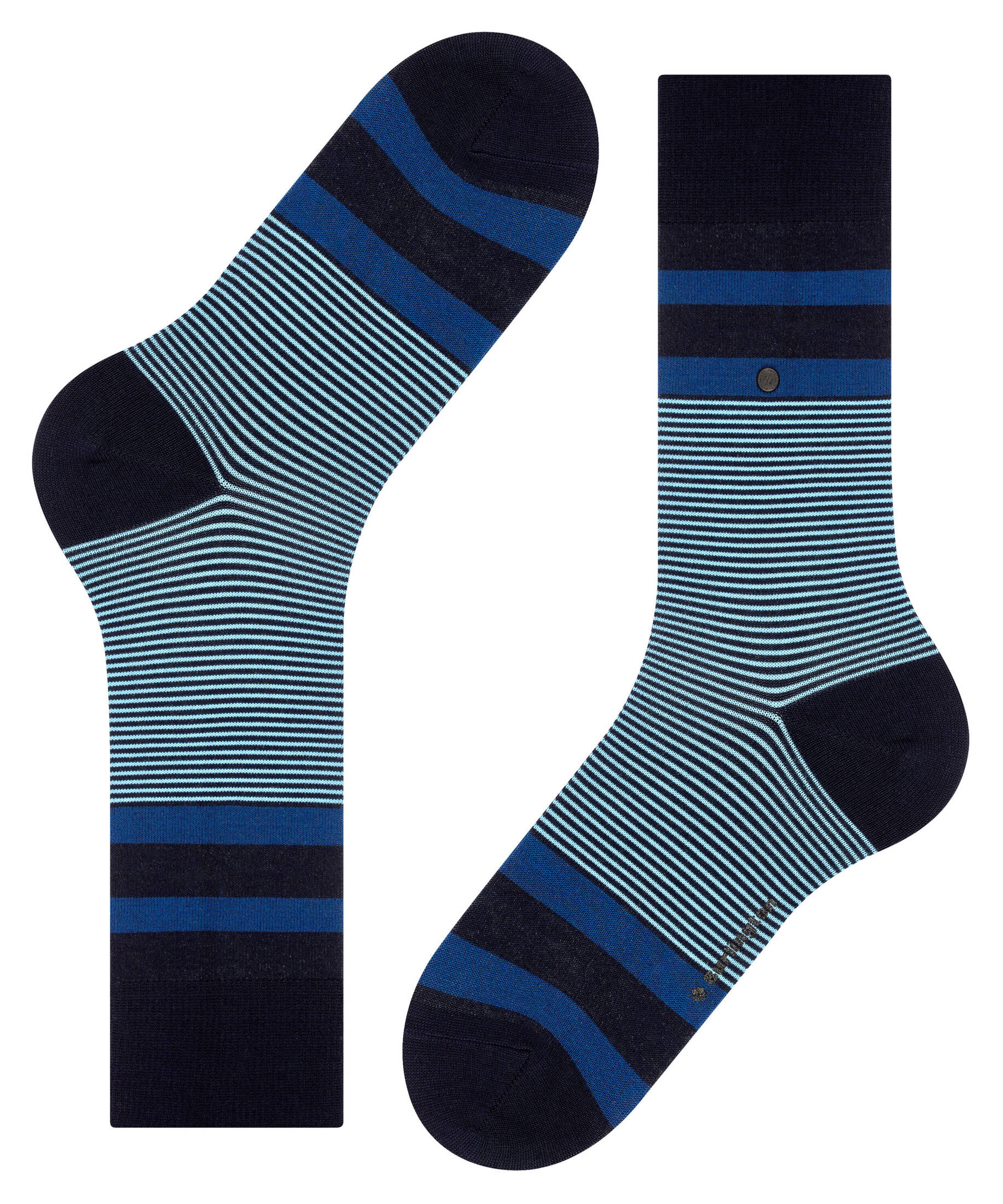 Burlington| Herren Socken Black Stripe