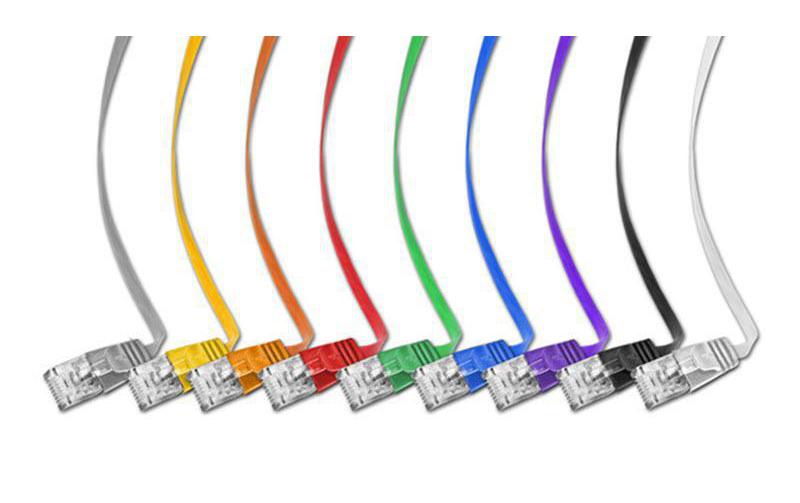 Slimpatchkabel RJ-45 - RJ-45, Cat 6, UTP, 0.25 m, BlauUnscreened/Unshielded Twisted-Pair-Kabel (UTP) mit Klinkenschutz