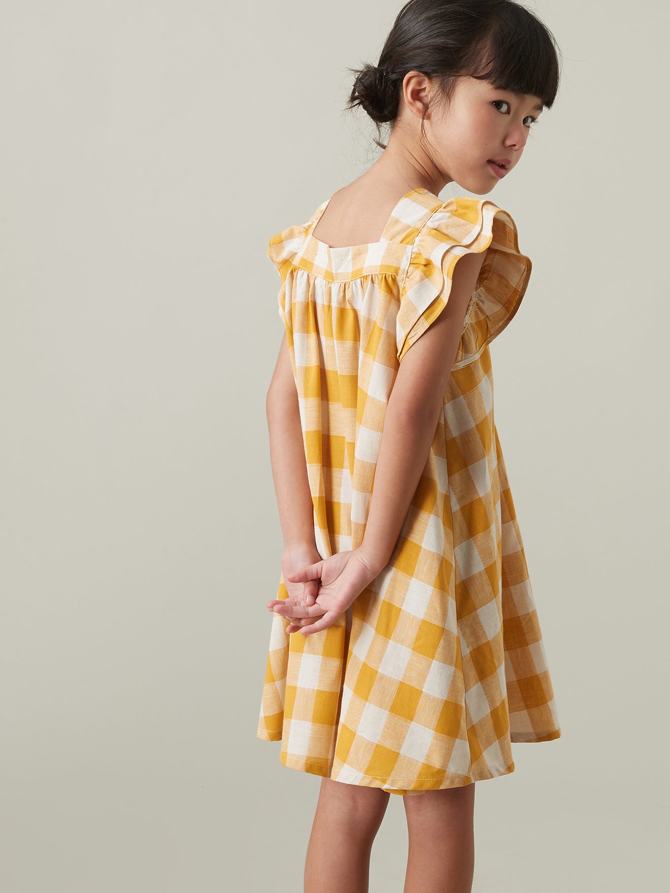 Robe vichy Fille grands carreaux