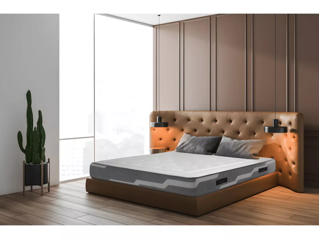 Matelas ressorts Select - 160x200 - accueil mémoire de forme - 26 cm