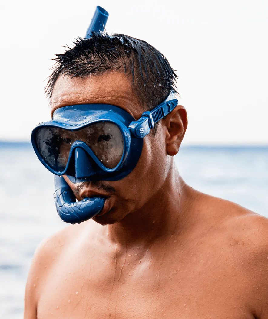 Watery Combo snorkelsæt til voksne - Cliff - Grå