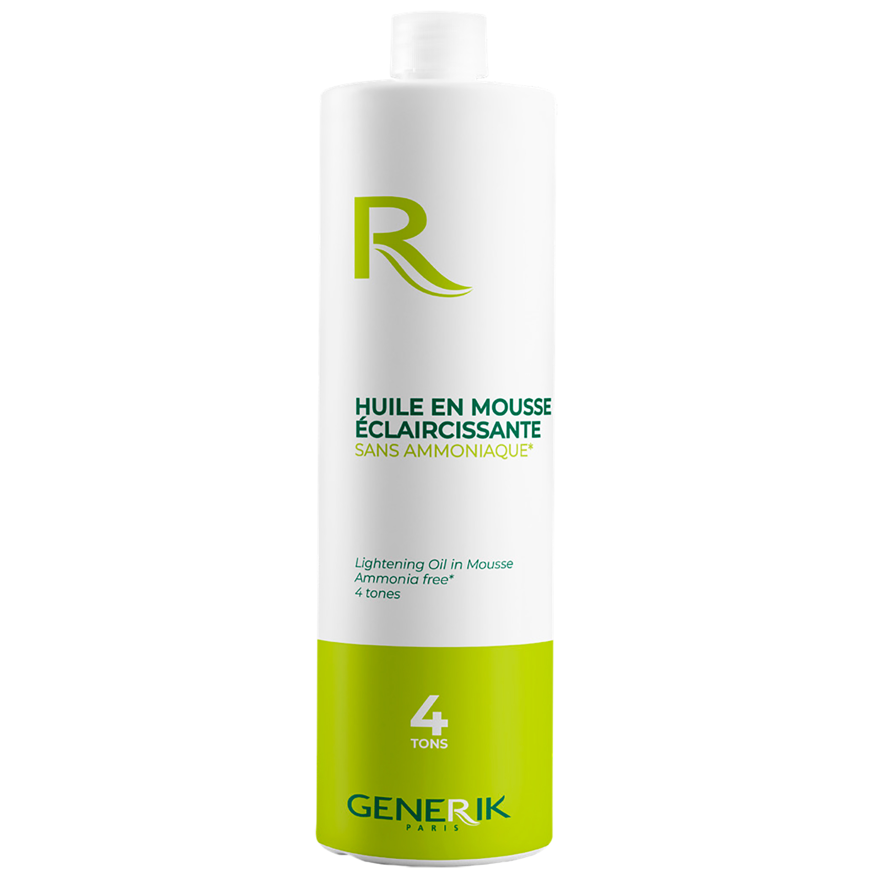 Huile claircissante Sans Ammoniaque 4 Tons Generik 500 ML