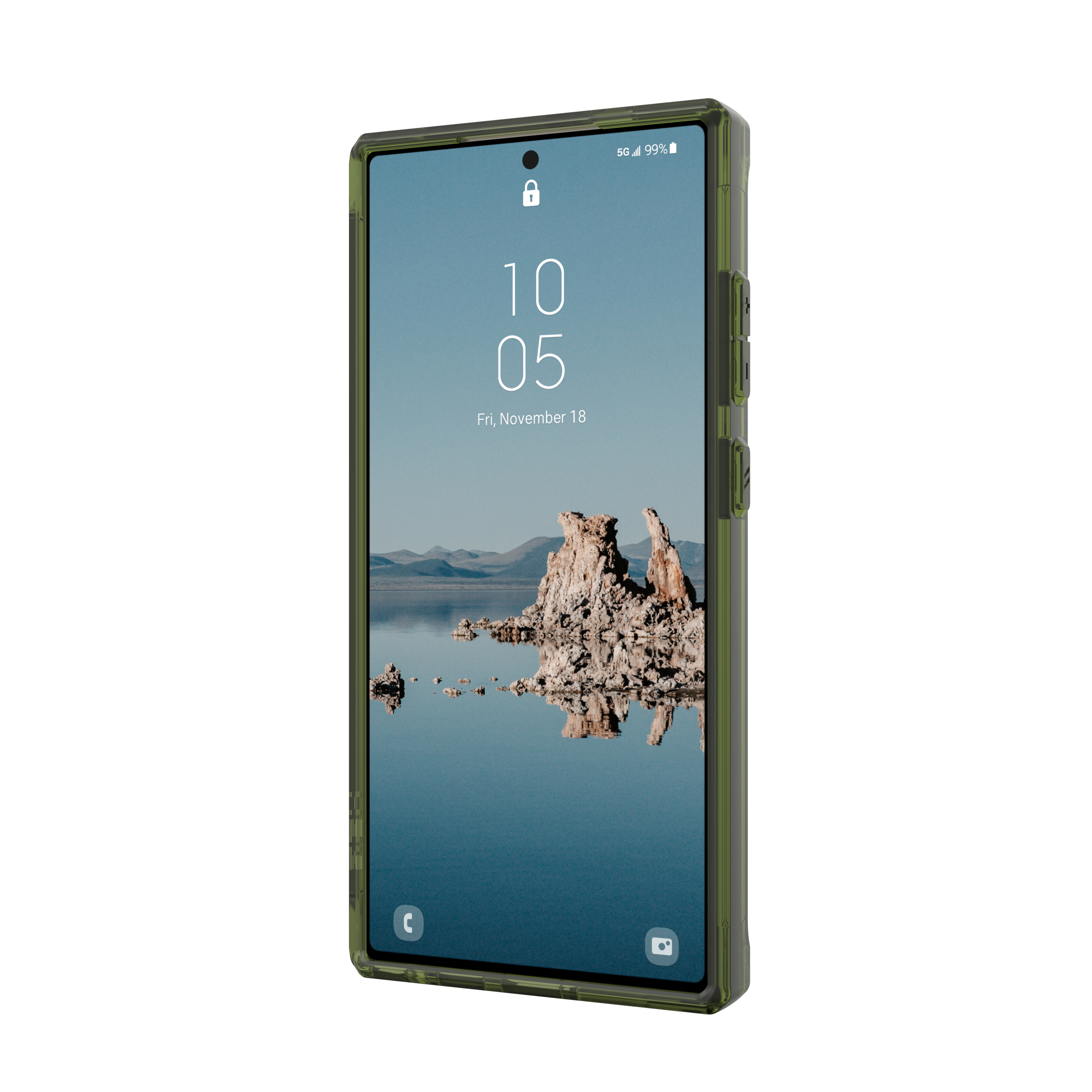 Samsung Galaxy S24 Ultra Schutzhülle Plyo Pro MagSafe-Modul (214431114372) - Transparent (Olive)