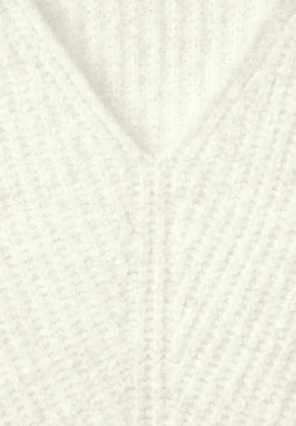 Pullover im Grobstrick - cream white melange