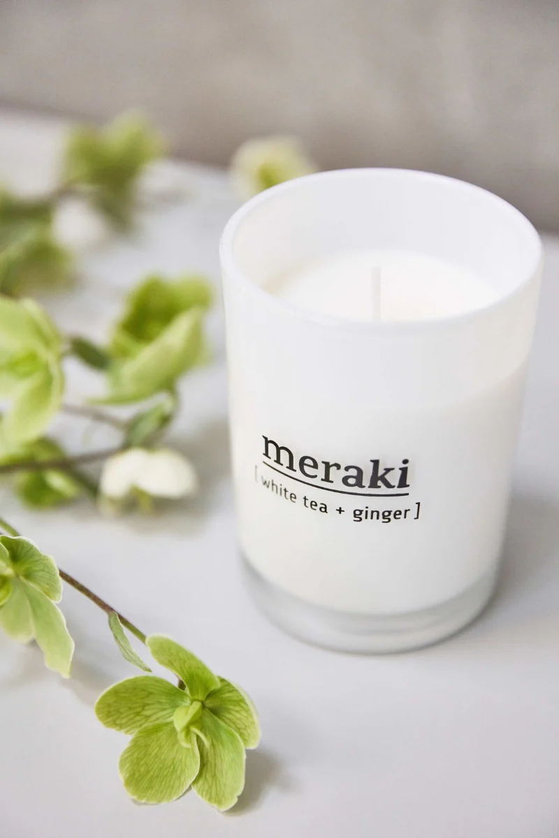 Meraki  Duftlys - White tea & ginger