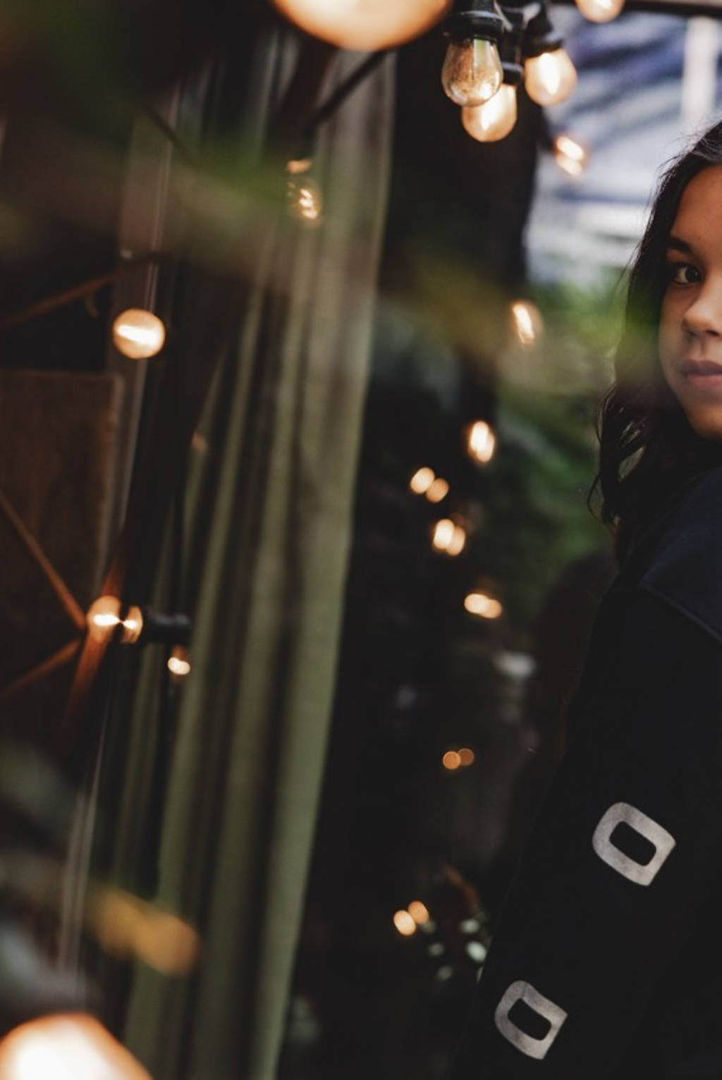LOOXS sweater met tekst zwart/wit