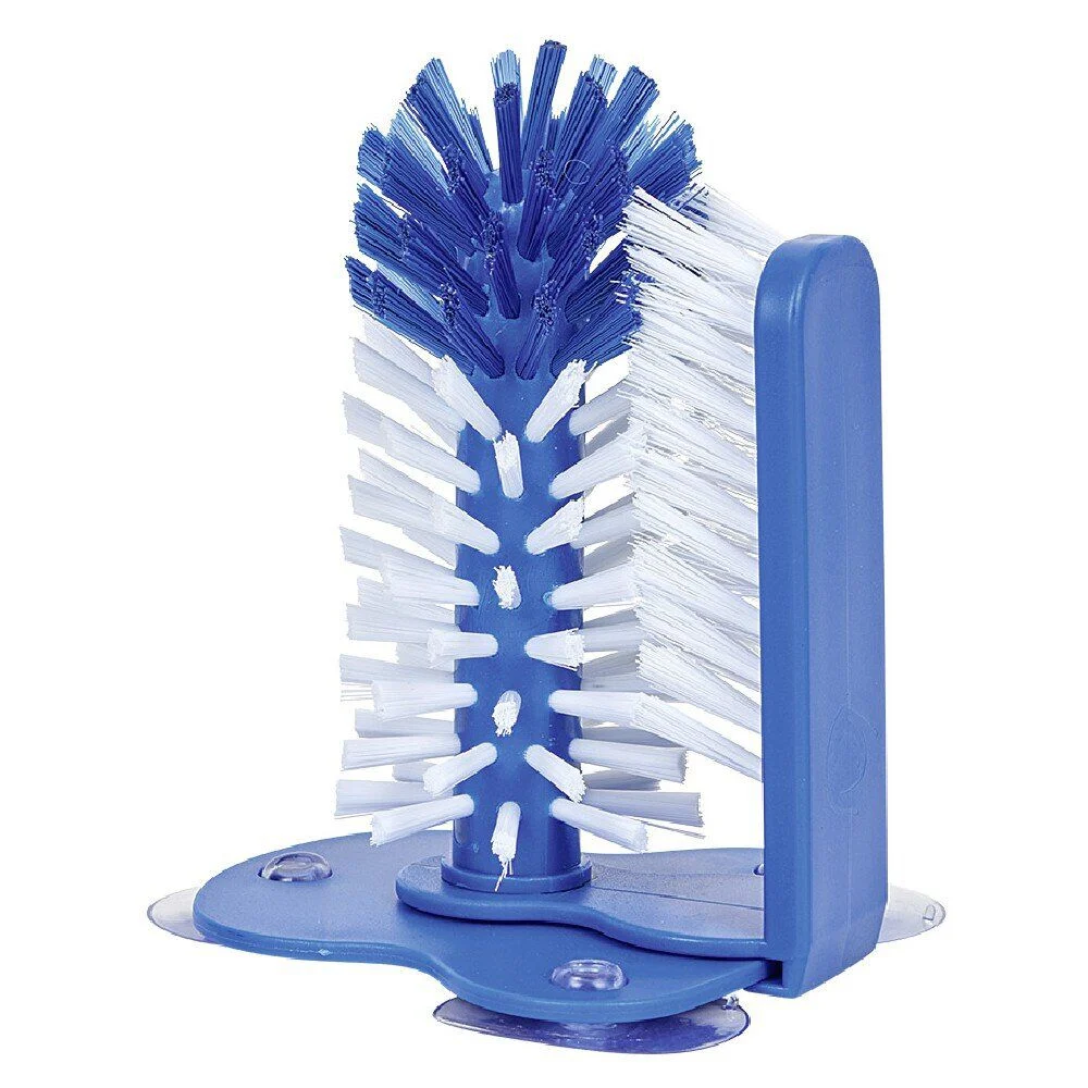 Brosse à ventouse pour bouteille et verre