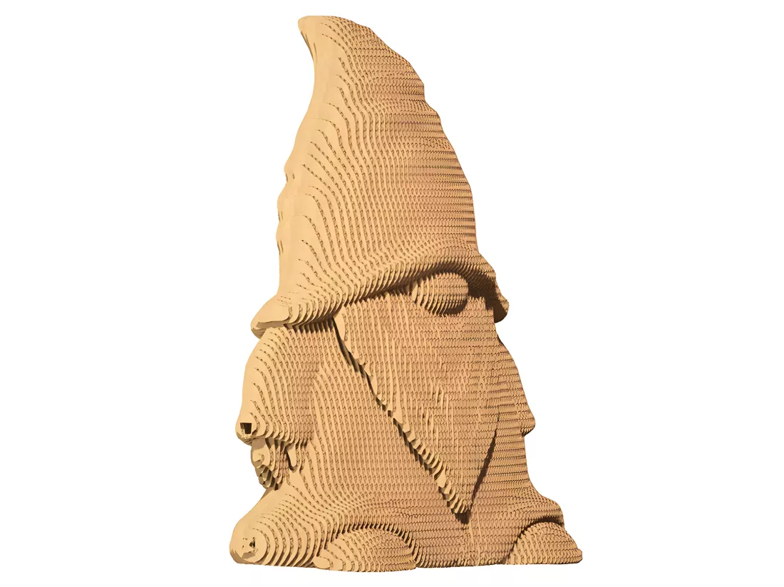 Puzzle 3D Gnome Naturel Cartonic