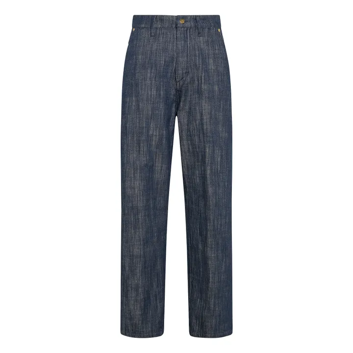 Momoni Pantalon Fucsia Bis | Bleu jean