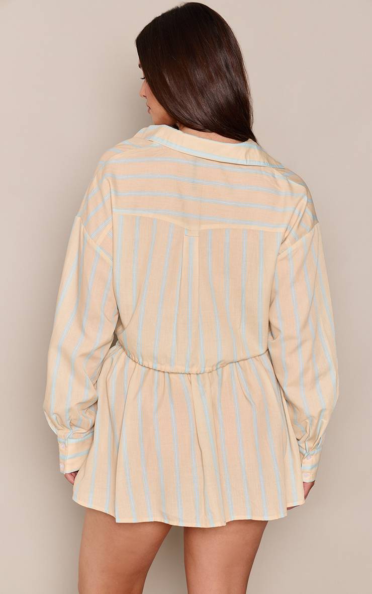 Jaune Jupe Mini Plissée À Rayures Multicolores Shape - Ensemble Coordonné