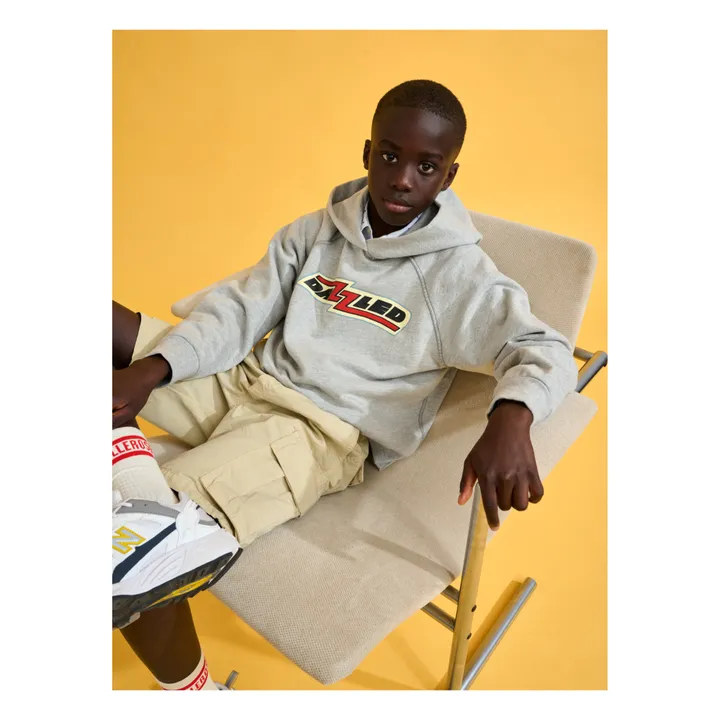 Bellerose Hoodie Conij Coton Bio | Gris chiné