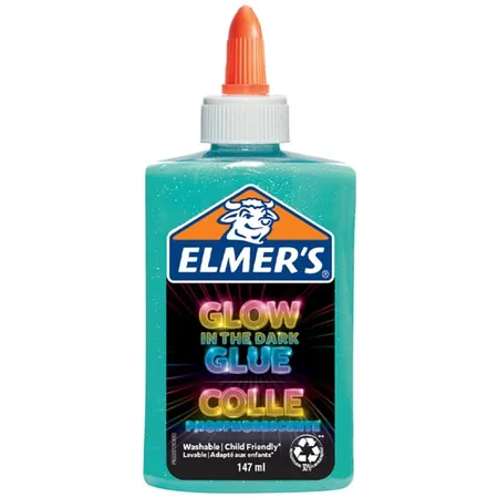 Elmer´s Glow-In-The-Dark Bastelkleber Blau, 147ml-Flasche