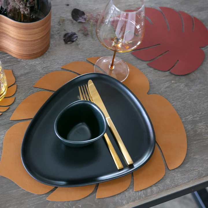 Lind DNA - Tischset Monstera L, Nupo pastell-grün