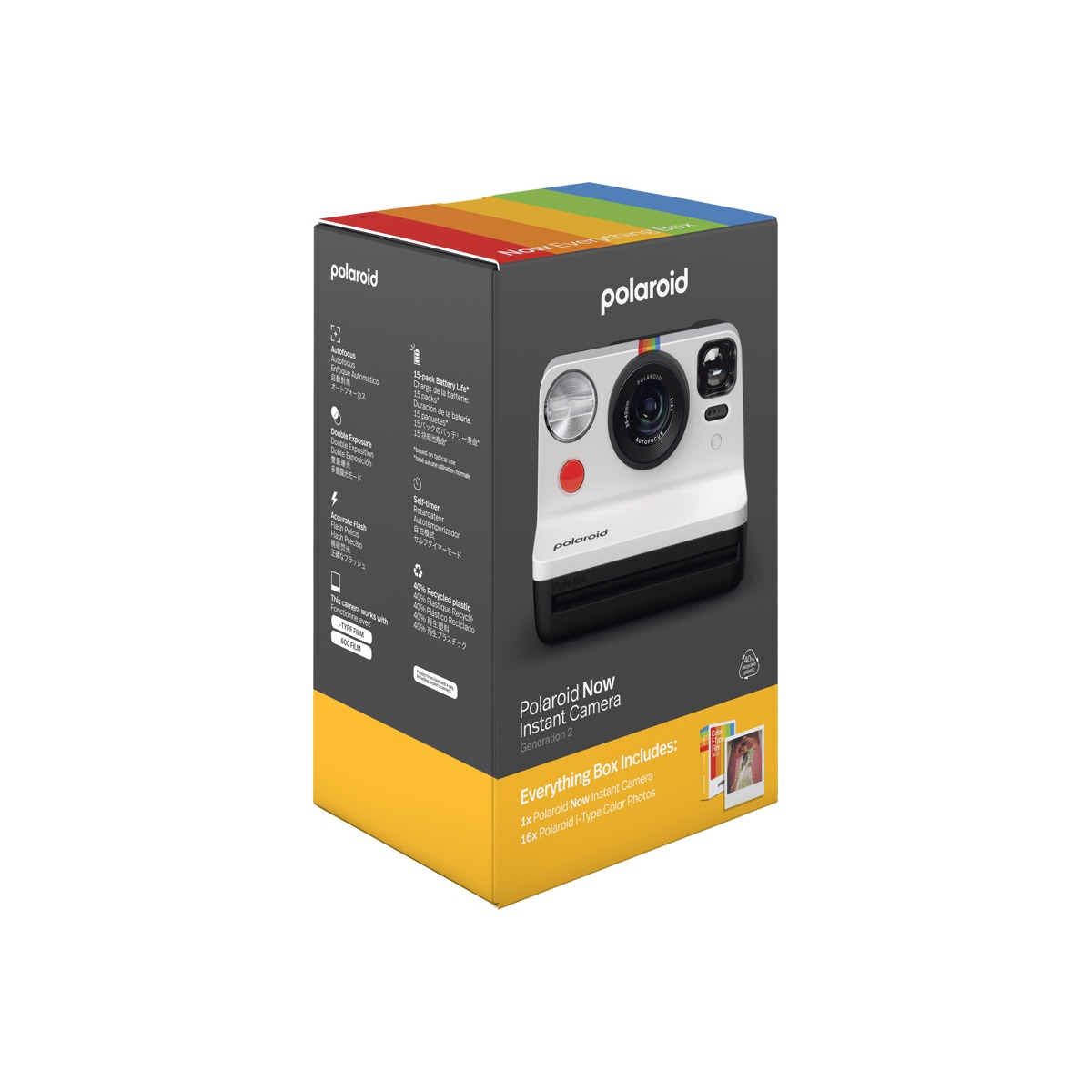 Polaroid Now Gen 2 E-box Black  White