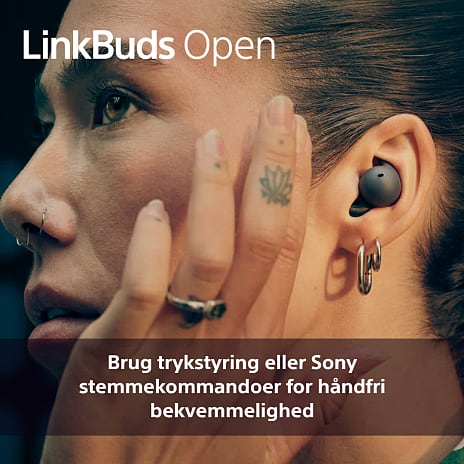 Sony LinkBuds Open trådløse in-ear høretelefoner – violet