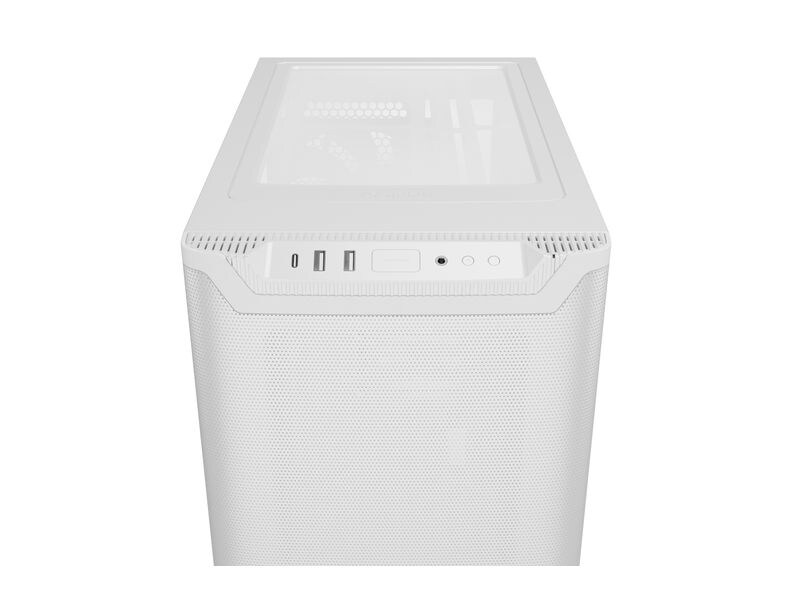 be quiet! PC-Gehäuse Pure Base 501 Airflow Weiss ATX-Gehäuse mit kompakten Abmessungen im klassischen Design