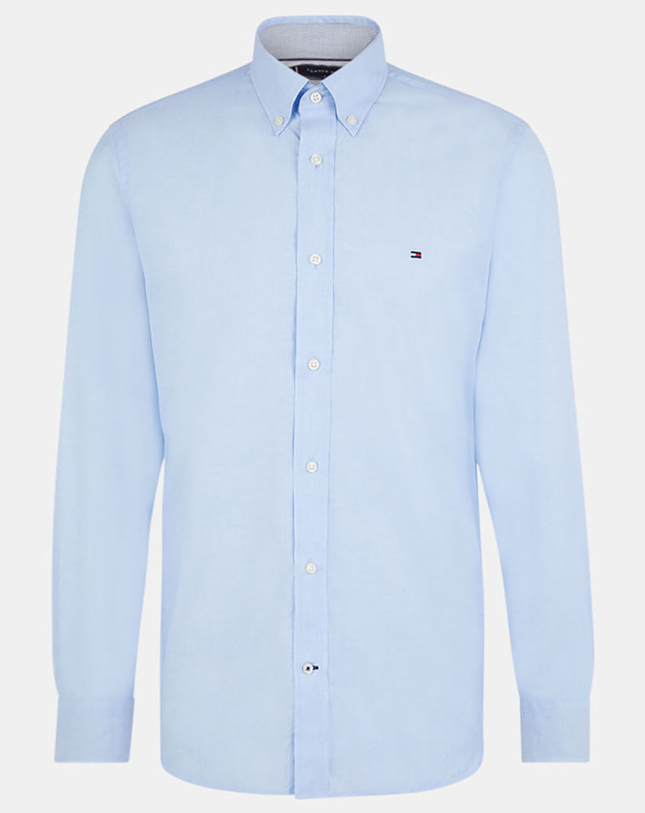Tommy Hilfiger Chemise 100% Coton Bio regular fit natural soft bleu ciel