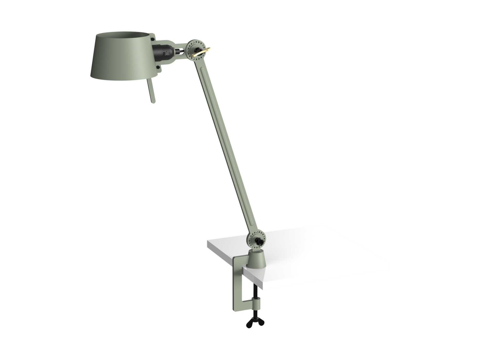 Bureaulamp Bolt met klem 1 arm flux green