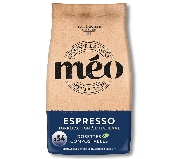 54 dosettes souples Espresso Torréfaction Italienne - CAFES MEO