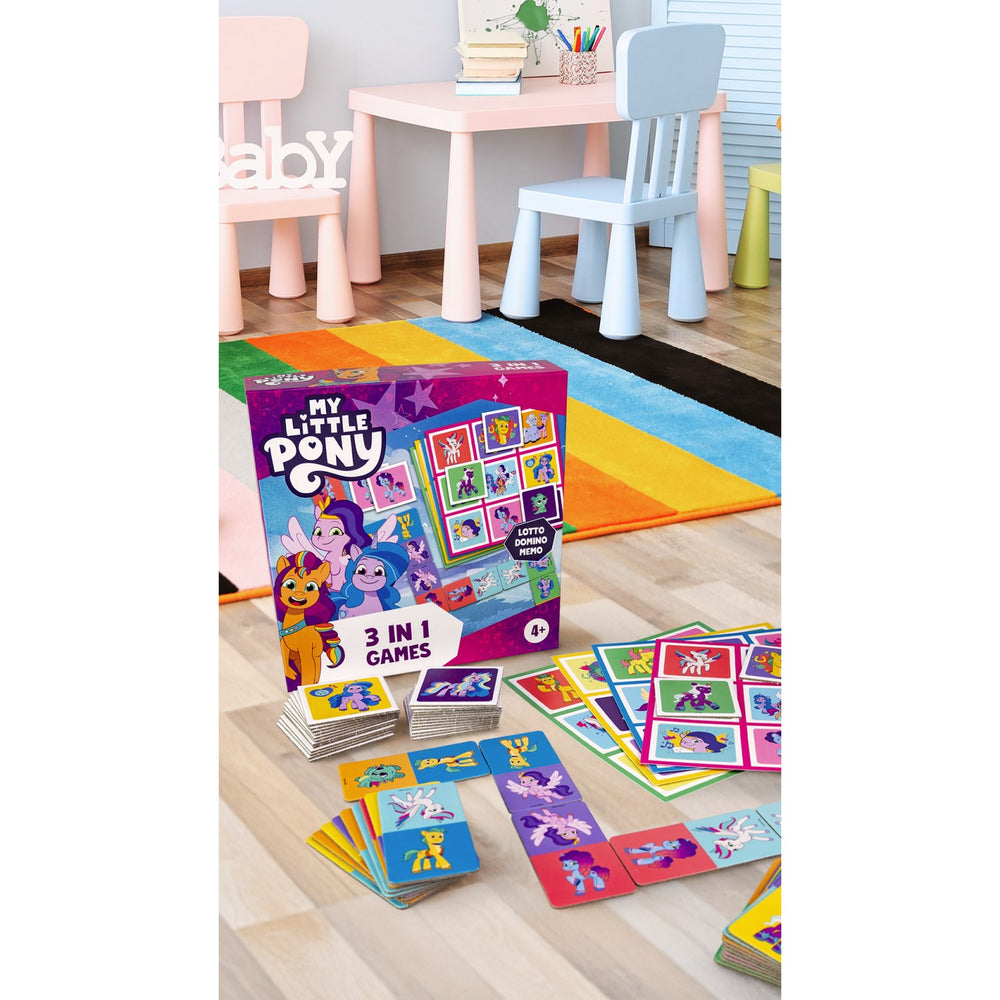 Køb Tactic Games My Little Pony 3 I 1 Memo, Lotto, Domino