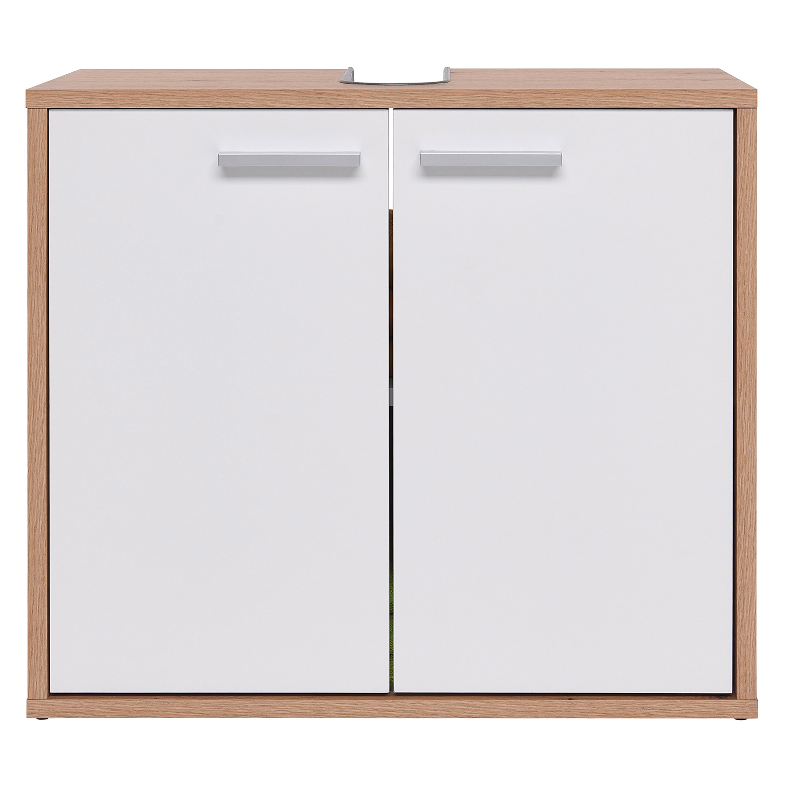 Waschbeckenunterschrank - Artisan Eiche - weiß - 60 cm