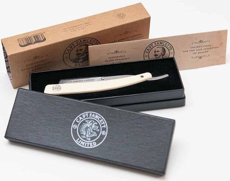 Captain Fawcett - Disposable Blade Straight Razor - Scheermesje - Stijlvolle Geschenkverpakking