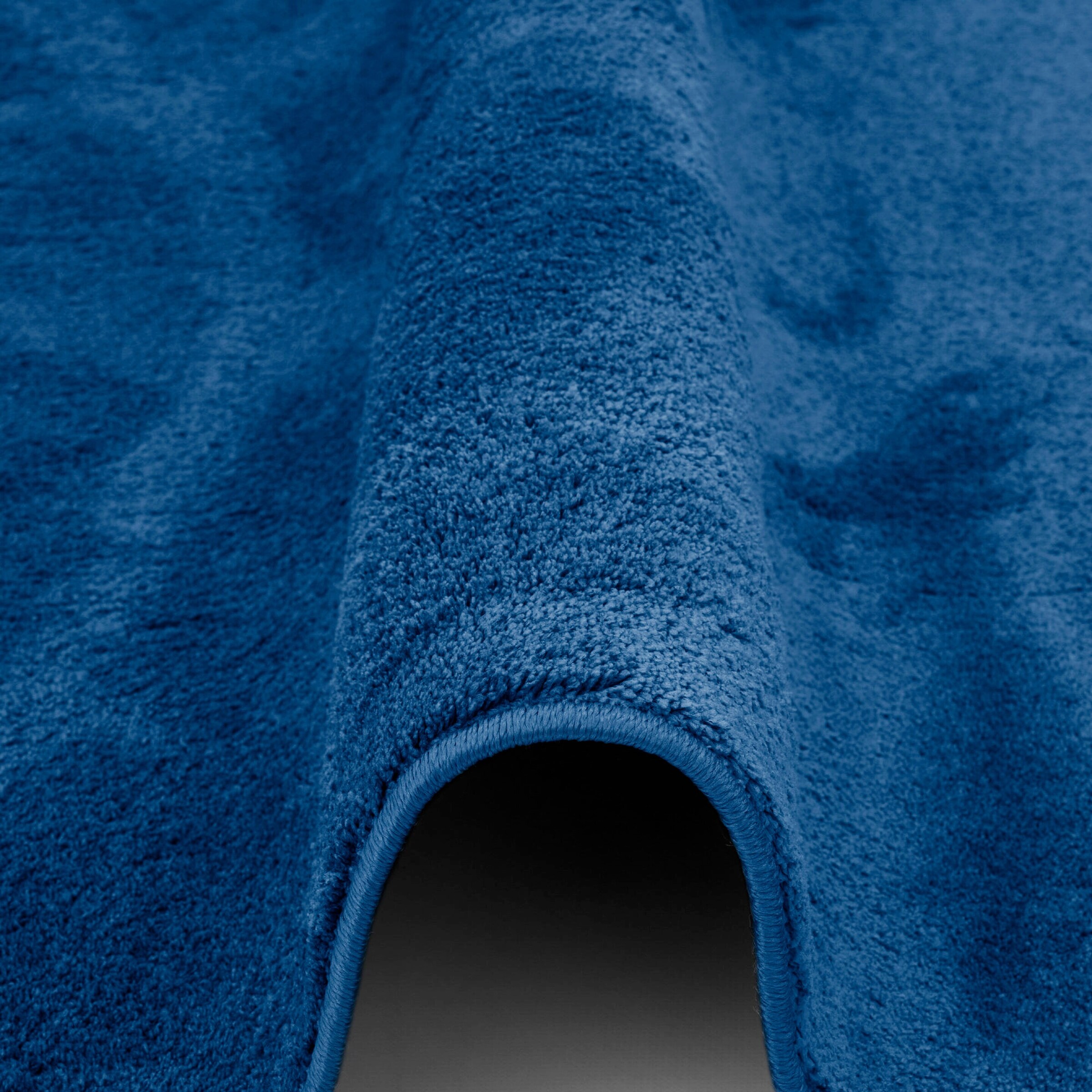 Pergamon Hochflor Langflor Teppich Super Soft Melia Kids Dunkelblau - 140x200 cm