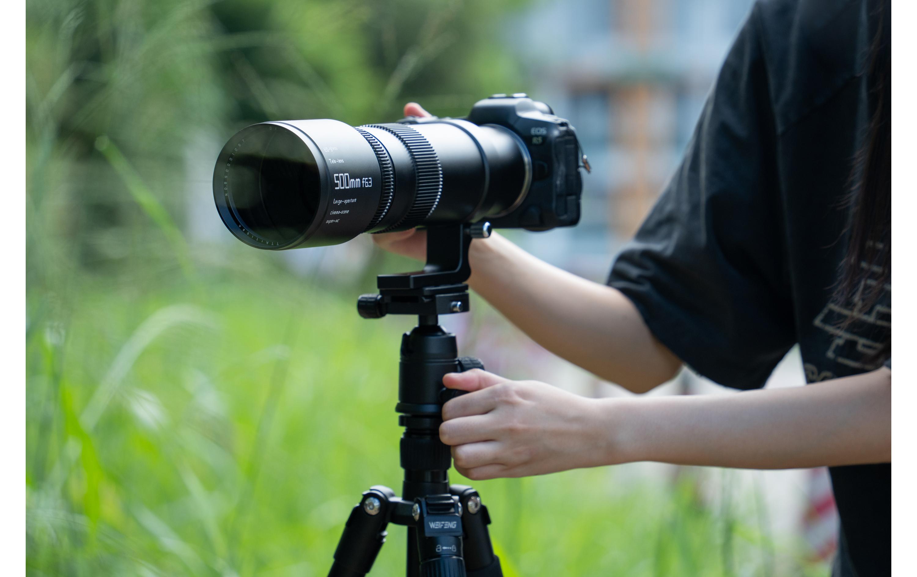 Festbrennweite 500mm F/6.3 – Canon RF<br>Teleobjektiv zum Fotografieren weit entfernter Motive wie Flugzeuge, Sport, Wildtiere und mehr