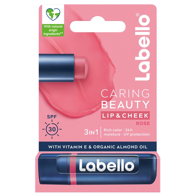 Labello Caring Beauty 4,8 gr. - Rose