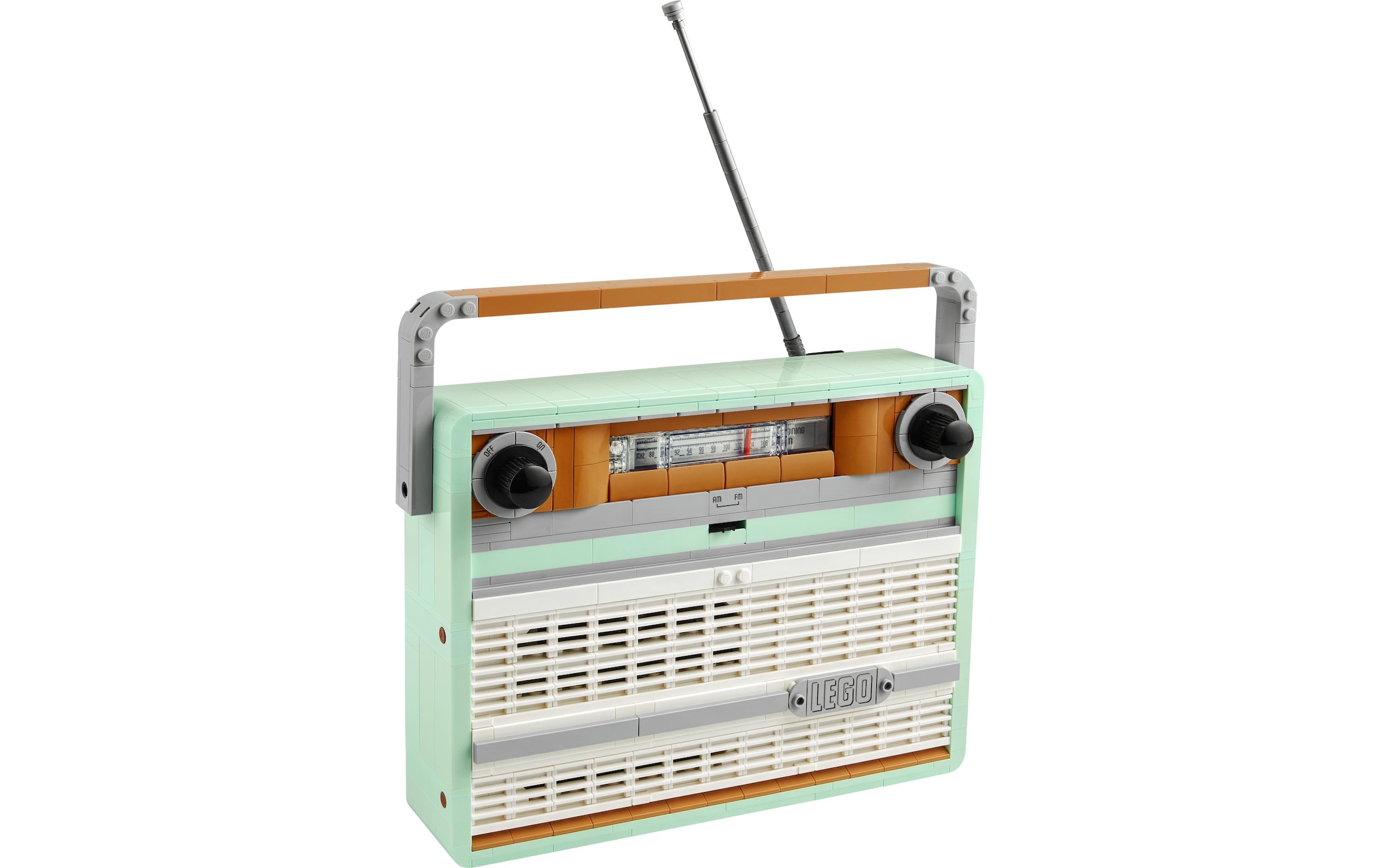 LEGO® Spielbausteine »Icons Retro-Kofferradio 10334« Bauset mit hochklappbarem Griff, Drehreglern zum Ein-/Ausschalten