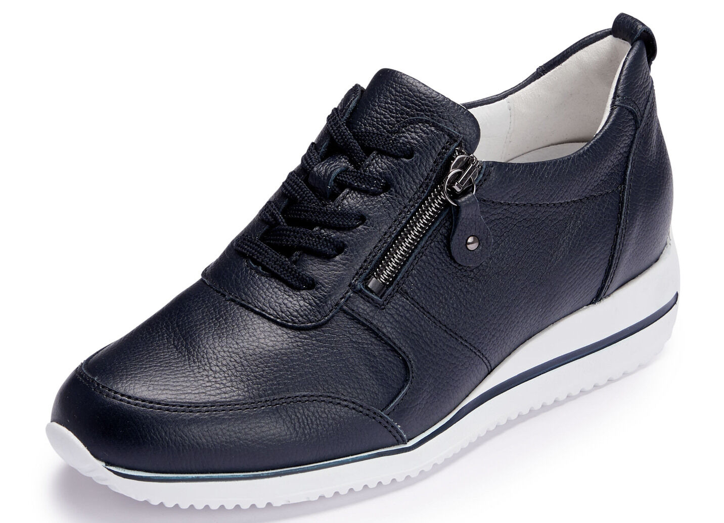 Waldläufer, bequeme Damen-Sneaker, Weite H, mit herausnehmbarem Fussbett