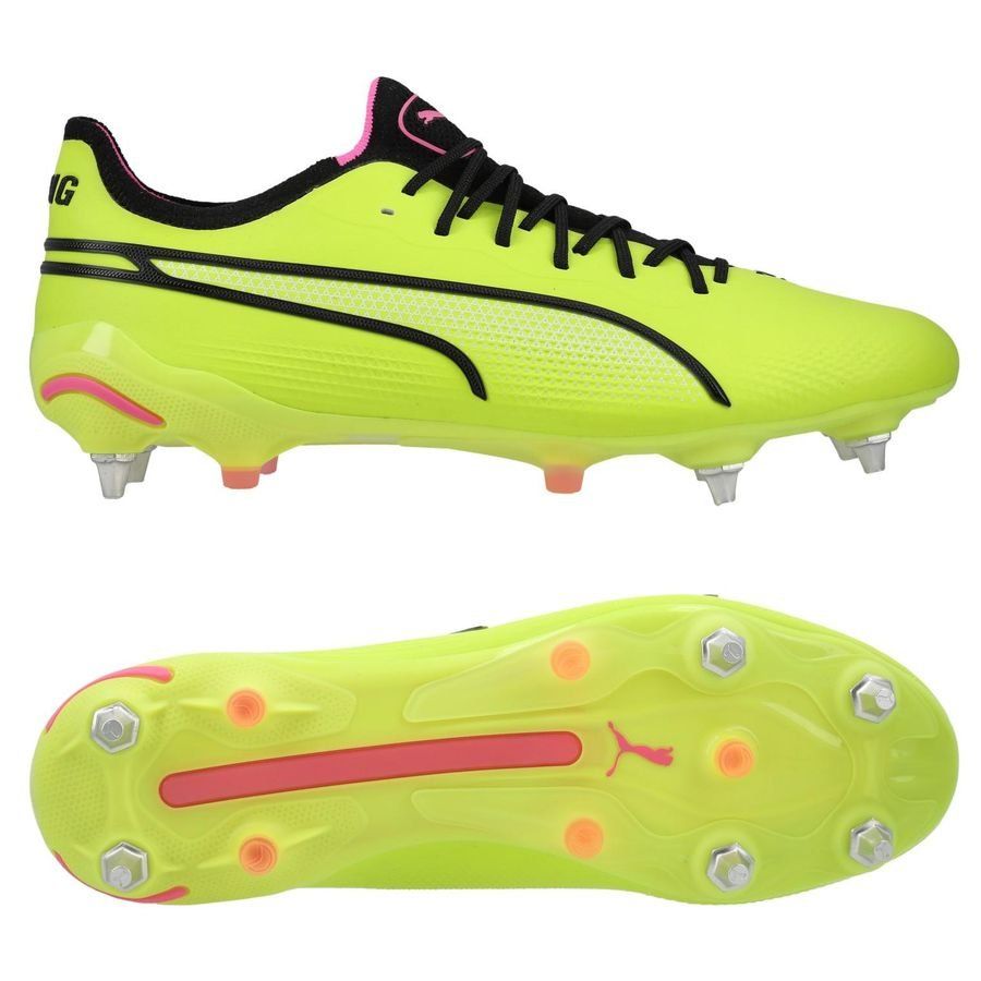 PUMA King Ultimate SG Phenomenal - Electric Lime/Noir/Poison Pink