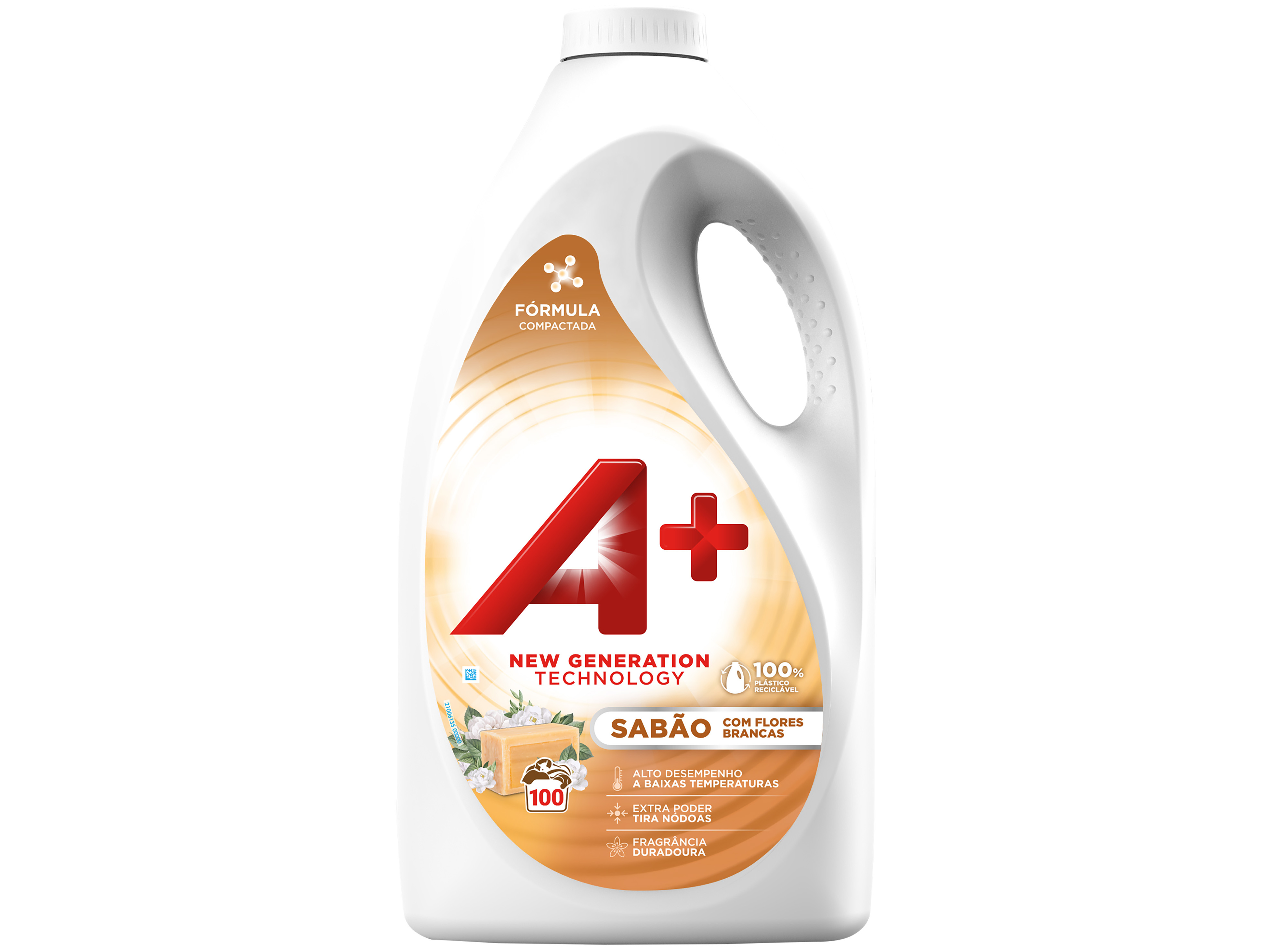 DETERGENTE ROUPA MÁQUINA LÍQUIDO A  SABÃO NATURAL 100DOSES
