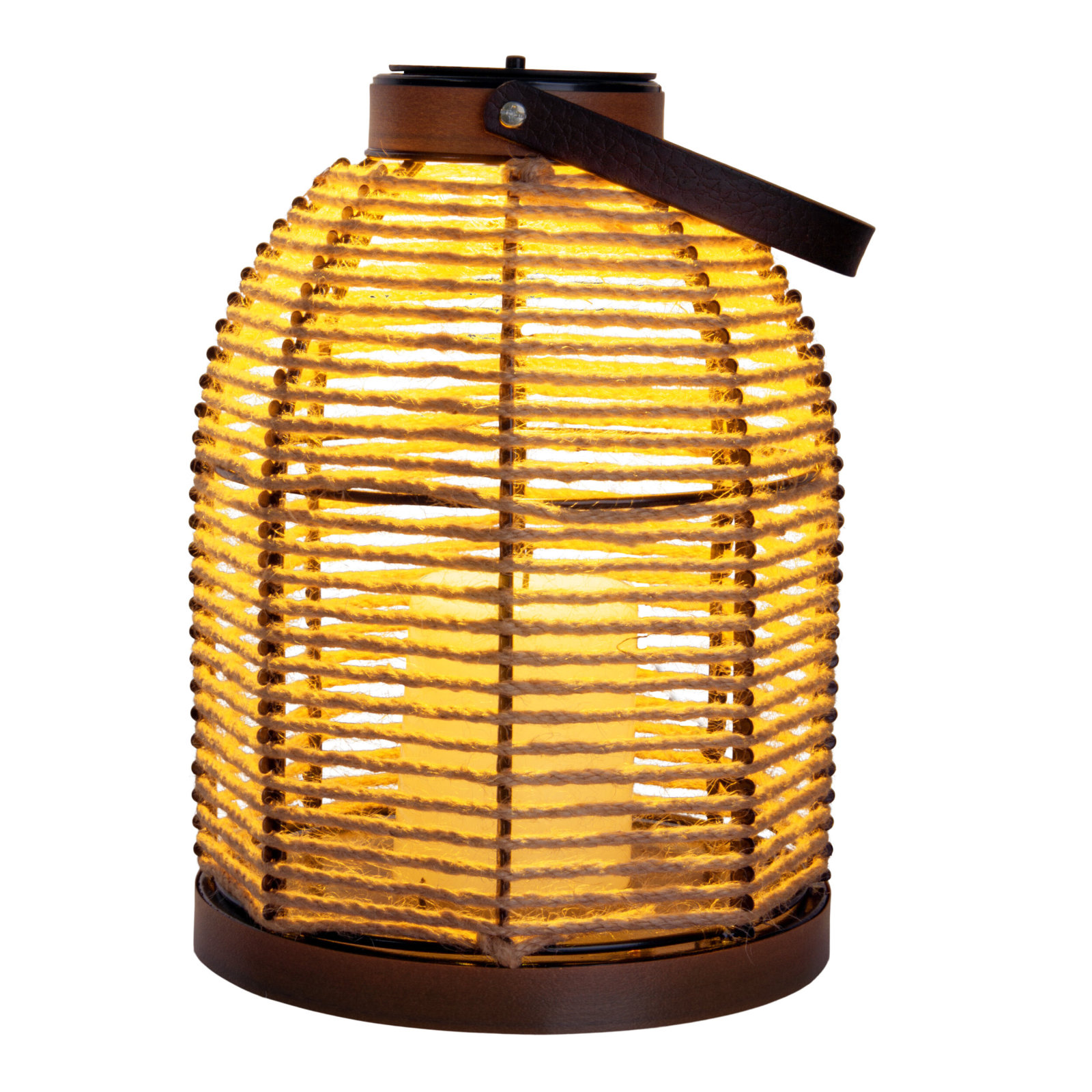 LED-Solarleuchte KORBINIAN - natur - 21x29 cm