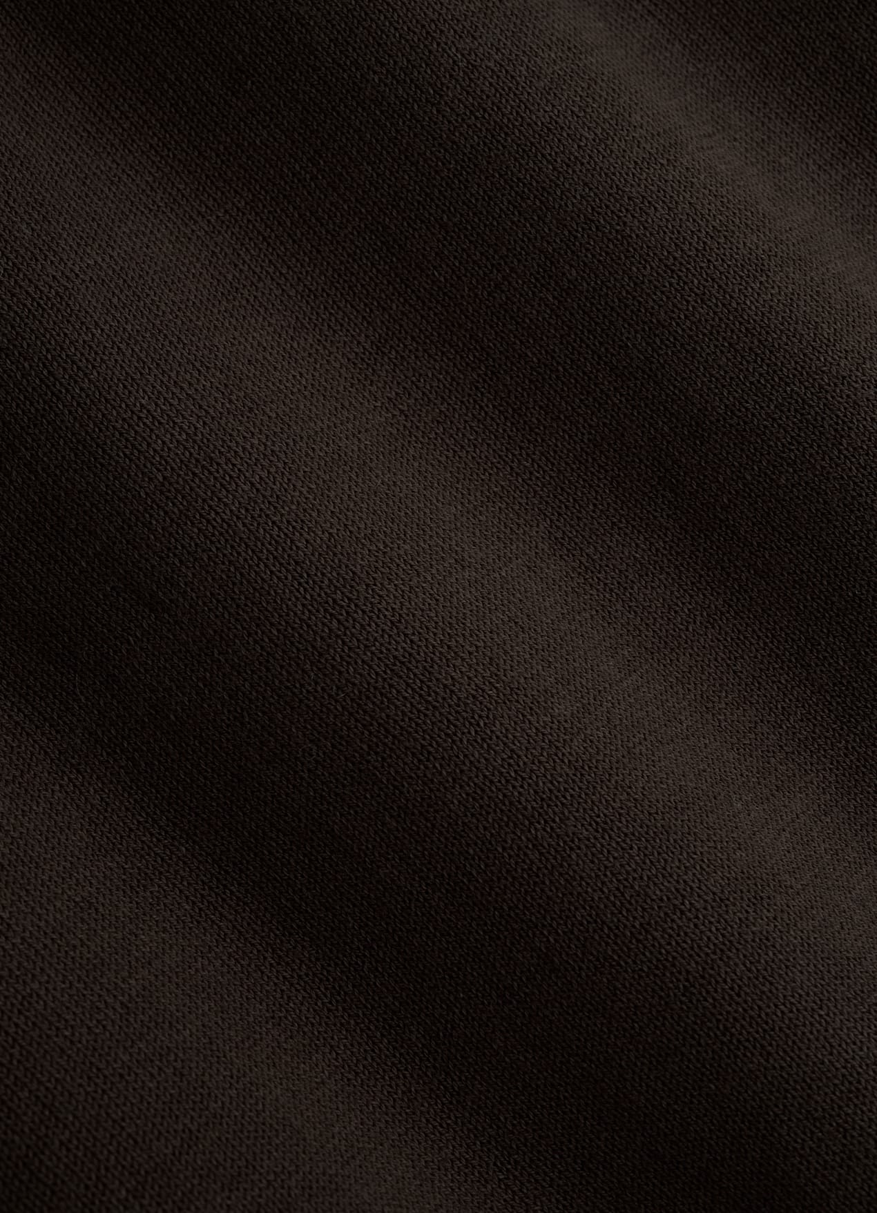 Cardigan col polo à manches longues marron foncé