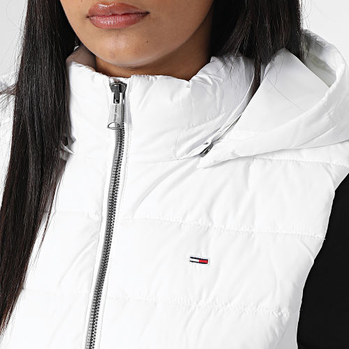 Doudoune Capuche Sans Manches Femme Basic 3742 Blanc
