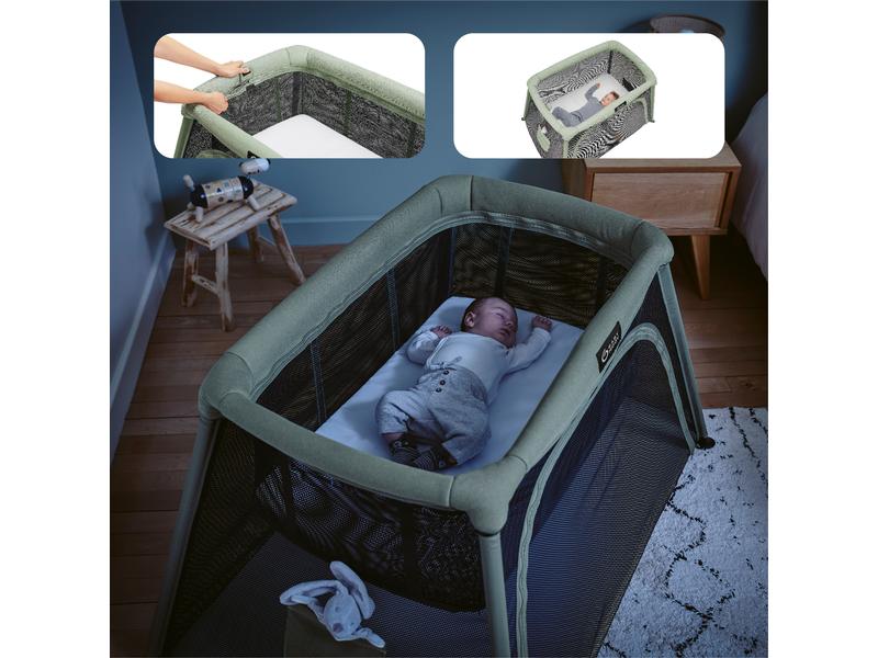 Babymoov Reisebett 3in1 Moov & Comfy Neugeboreneneinsatz, Reisebettchen und Laufstall für unterwegs