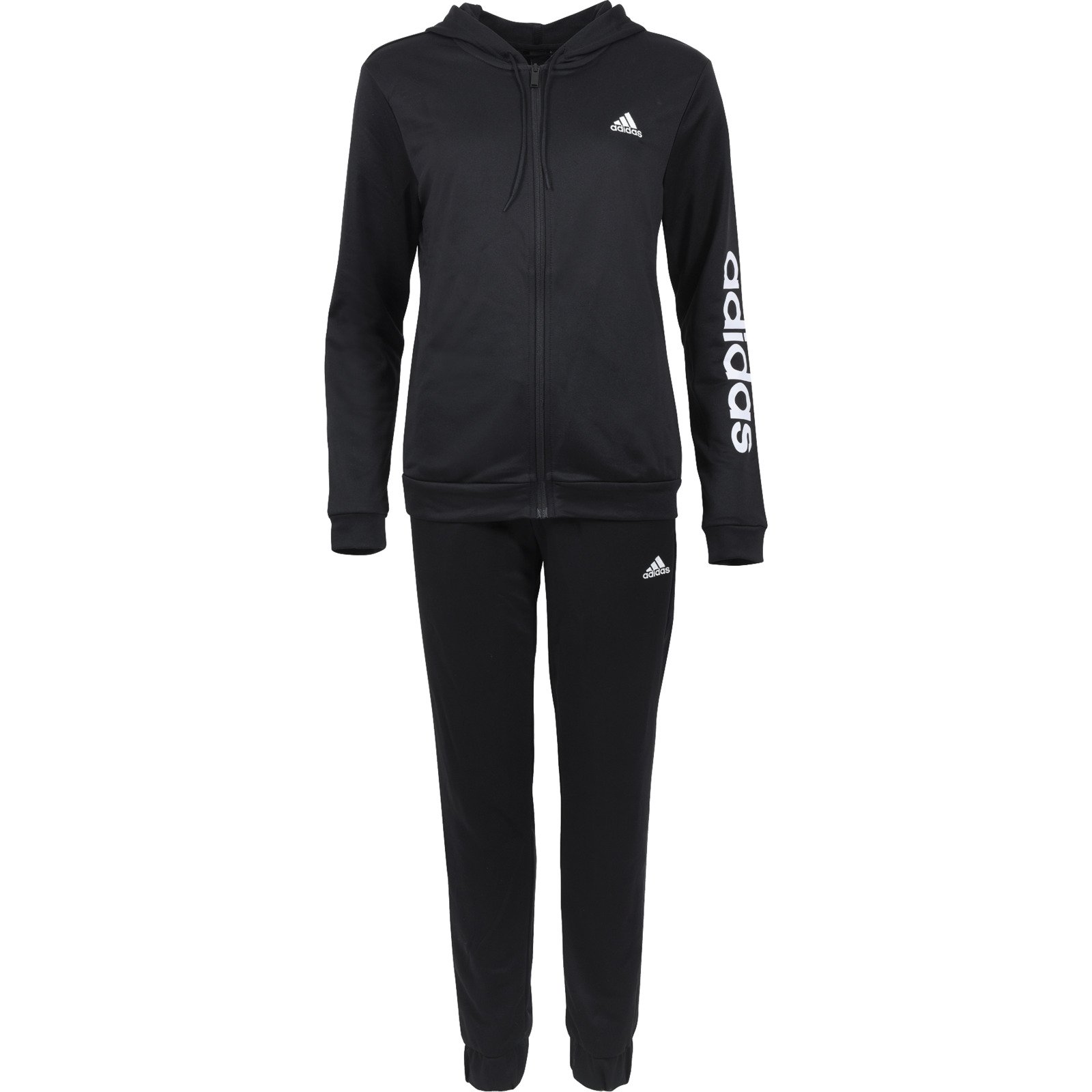 Adidas Damen-Trainingsanzug Linear M, schwarz