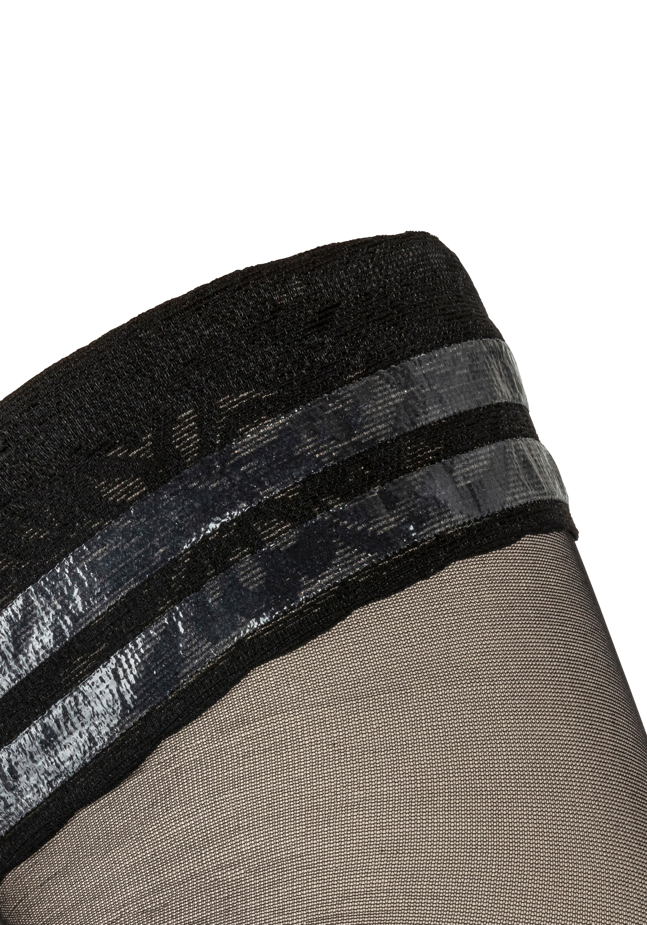 Sarlini Halterlose Feinstrümpfe »20 DENIER« 20 2er Pack, 2 Stk. tlg. Doppelpackung, Stockings mit Spitze und Silikonrand