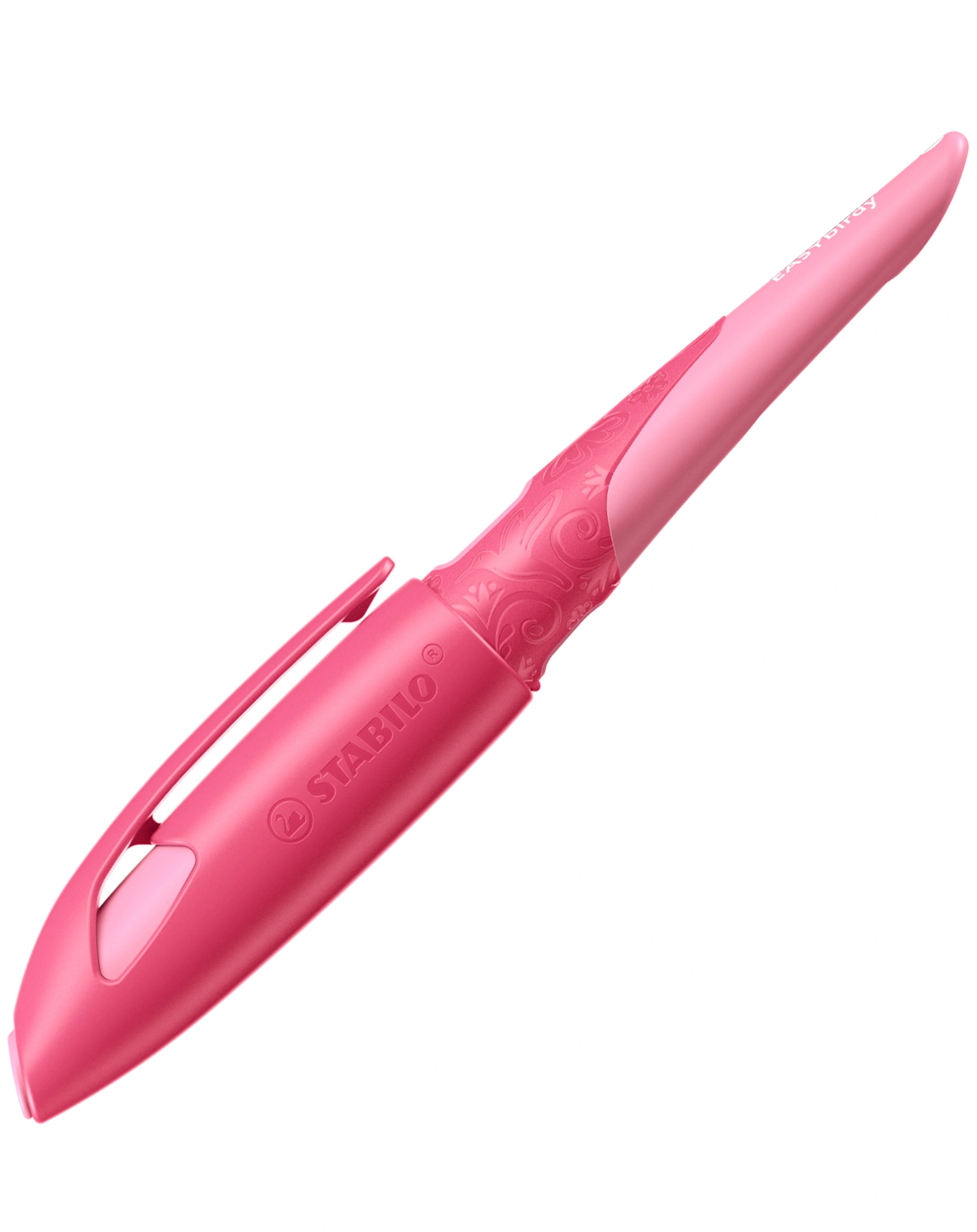 Schulfüller STABILO® EASYbirdy 3D Wildlife S.E. für Rechtshänder in rosa